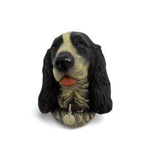 Bossons Cocker Spaniel Dog Wall Plaque 1960s Vintage England